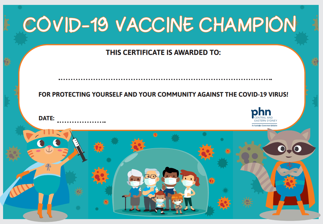 Vaccine Champion Certificate (1)