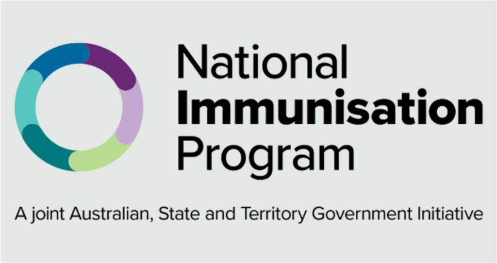 National Immunisation Program title and logo