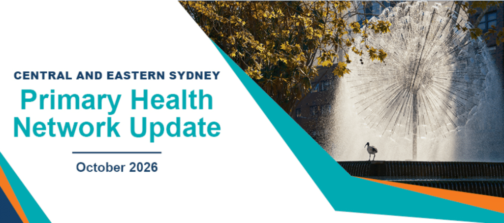 Central And Eastern Sydney Primary Health Network Update October